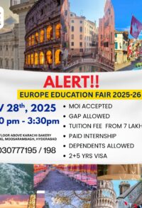 Study in Europe for 2025–26 Intake – Yes Overseas Careers