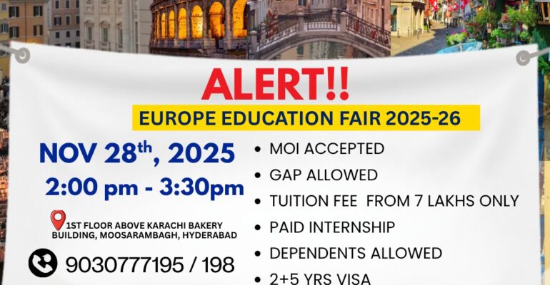 Study in Europe for 2025–26 Intake – Yes Overseas Careers
