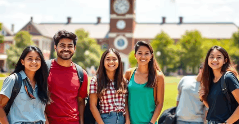 Students attending Admission Day 2026 in Hyderabad for study in UK, Australia, New Zealand and Europe